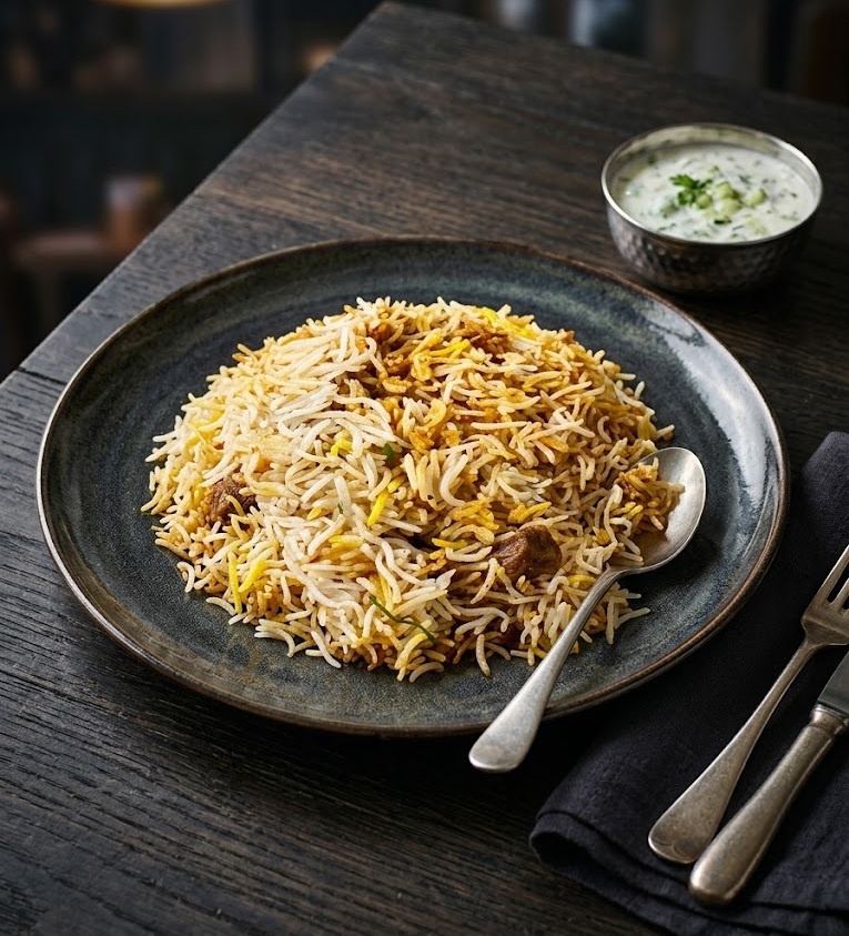 Lamb Goat Biryani at Hyderabad Biryani House Calgary NE